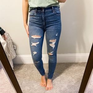 Distressed jeans